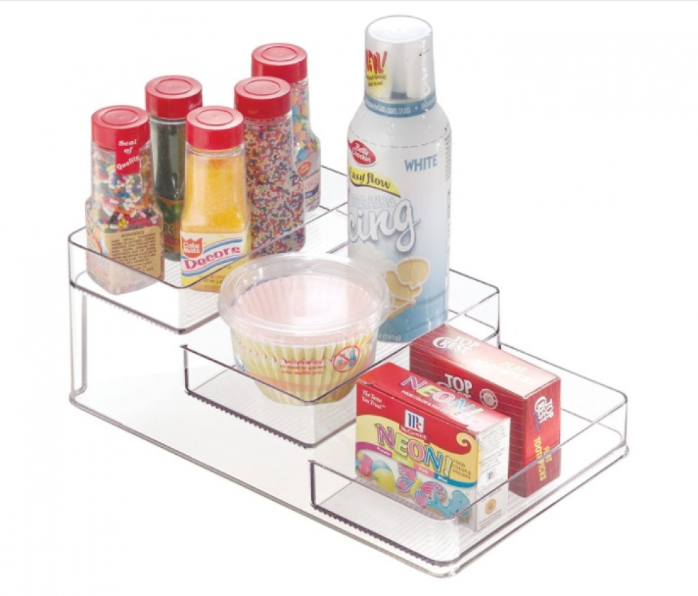 Rack, 3-Tiered, STADIUM SLIM, 26 x 16 x H 10 cm, Transparent in the group Storage / Kitchen storage / Kitchen cabinet organizers at SmartaSaker.se (42999)