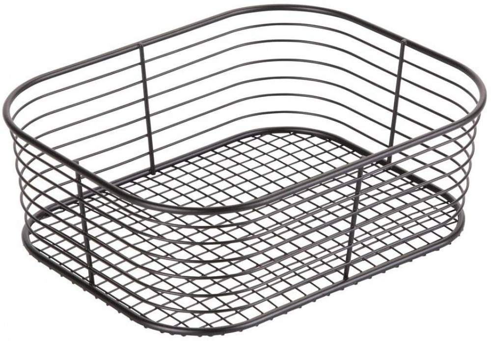 Wire basket, VIENNA SMALL, 24 x 19 x H 8 cm , Black in the group Storage / Cleaning and waste sorting / Cleaning baskets at SmartaSaker.se (43004)