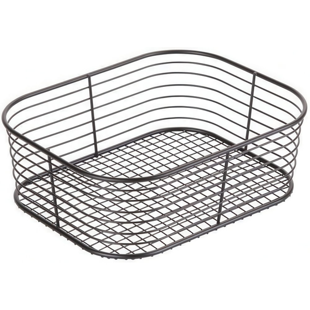 Wire basket, VIENNA SMALL, 24 x 19 x H 8 cm , Black in the group Storage / Cleaning and waste sorting / Cleaning baskets at SmartaSaker.se (43004)