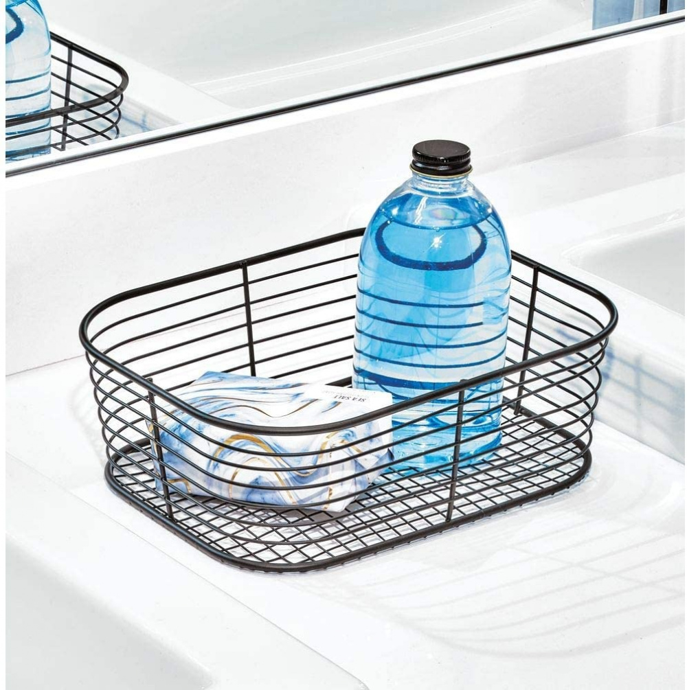 Wire basket, VIENNA SMALL, 24 x 19 x H 8 cm , Black in the group Storage / Cleaning and waste sorting / Cleaning baskets at SmartaSaker.se (43004)