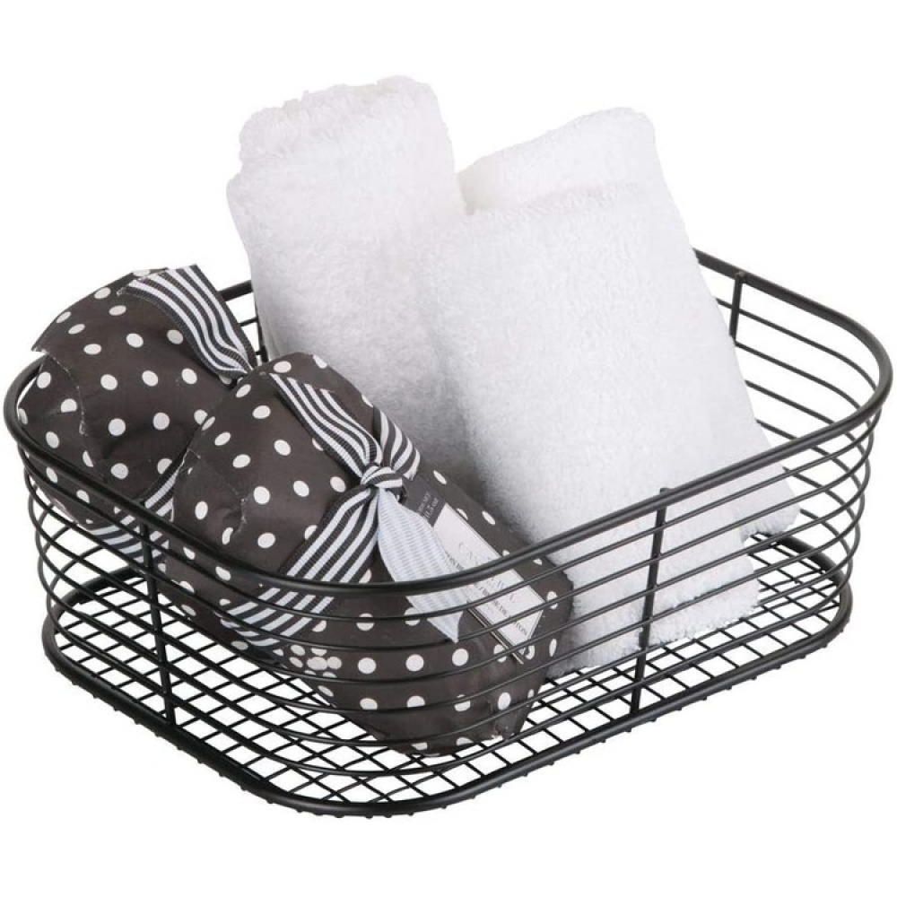 Wire basket, VIENNA SMALL, 24 x 19 x H 8 cm , Black in the group Storage / Cleaning and waste sorting / Cleaning baskets at SmartaSaker.se (43004)