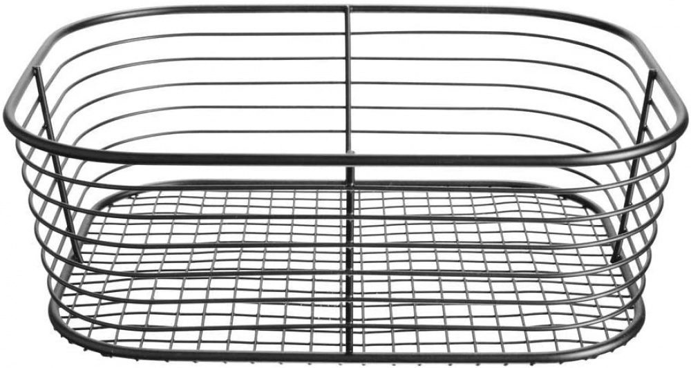 Wire basket, VIENNA SMALL, 24 x 19 x H 8 cm , Black in the group Storage / Cleaning and waste sorting / Cleaning baskets at SmartaSaker.se (43004)