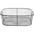 Wire basket, VIENNA SMALL, 24 x 19 x H 8 cm , Black Wire basket, VIENNA SMALL, 24 x 19 x H 8 cm , Black