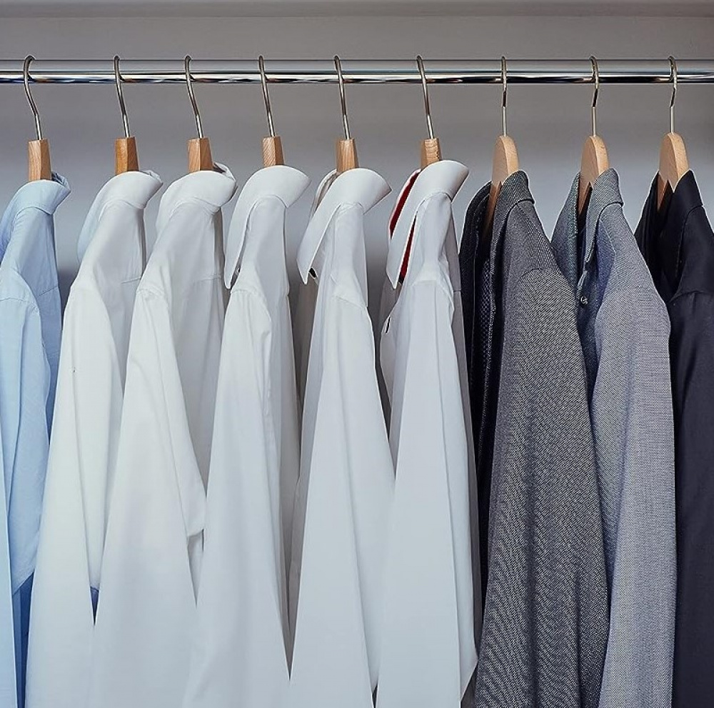 Hanger in Wood, MAWA CLASSIC, 45 cm, Natural in the group Storage / Wardrobe storage / Hangers and hooks at SmartaSaker.se (43008)