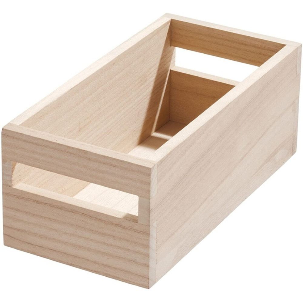 Handeled Bin, PAULOWNIA ECO WOOD BOX XS, 13 x 25,4 x H 10,5 cm, Natural in the group Storage / Storage boxes at SmartaSaker.se (43012)