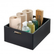 Handeled Bin, THE HOME EDIT ECO WOOD XXL BOX, 38,1 x 45,7 x H 20,3 cm, Black Handeled Bin, THE HOME EDIT ECO WOOD XXL BOX, 38,1 x 45,7 x H 20,3 cm, Black