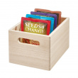 Handeled Bin, THE HOME EDIT ECO WOOD MEDIUM BOX, 25,4 x 19,1 x H 15,2 cm
