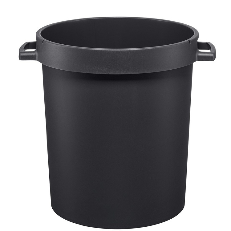 Bin with Handles, 45 L, WATER BARREL, 42 x 51 x H 46 cm, Black in the group Storage / Storage room and garage / Baskets and buckets at SmartaSaker.se (43026)