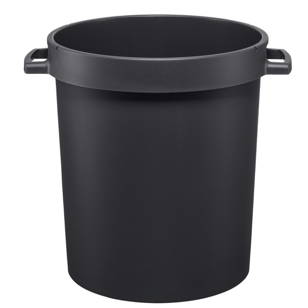 Bin with Lid and Handles, 45 L, WATER BARREL, 42 x 51 x H 46 cm, Black in the group Storage / Storage room and garage / Baskets and buckets at SmartaSaker.se (43027)