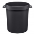 Bin with Lid and Handles, 45 L, WATER BARREL, 42 x 51 x H 46 cm, Black