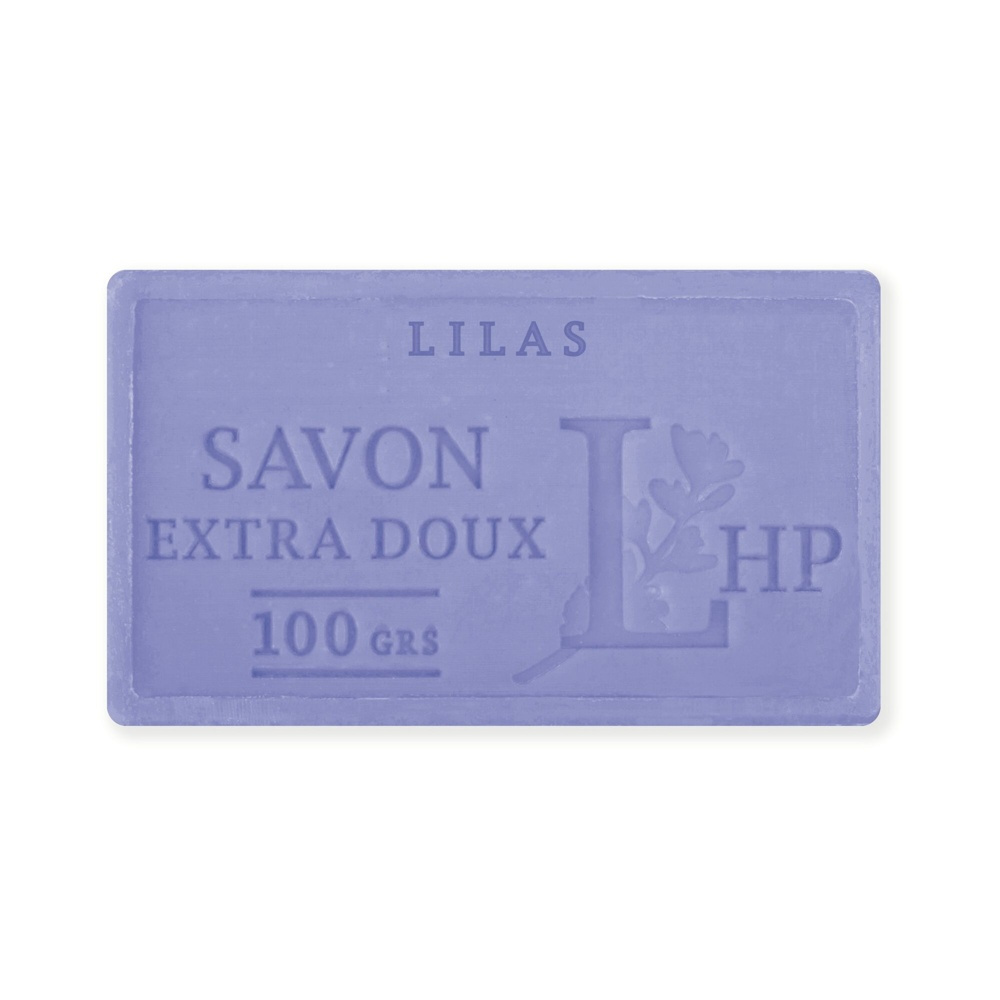 Soap with scent of Lily, 100 g, SAVON DE MARSEILLE LILAS, 8,5 x 5 x H 2,5 cm, Purple in the group at SmartaSaker.se (43035)