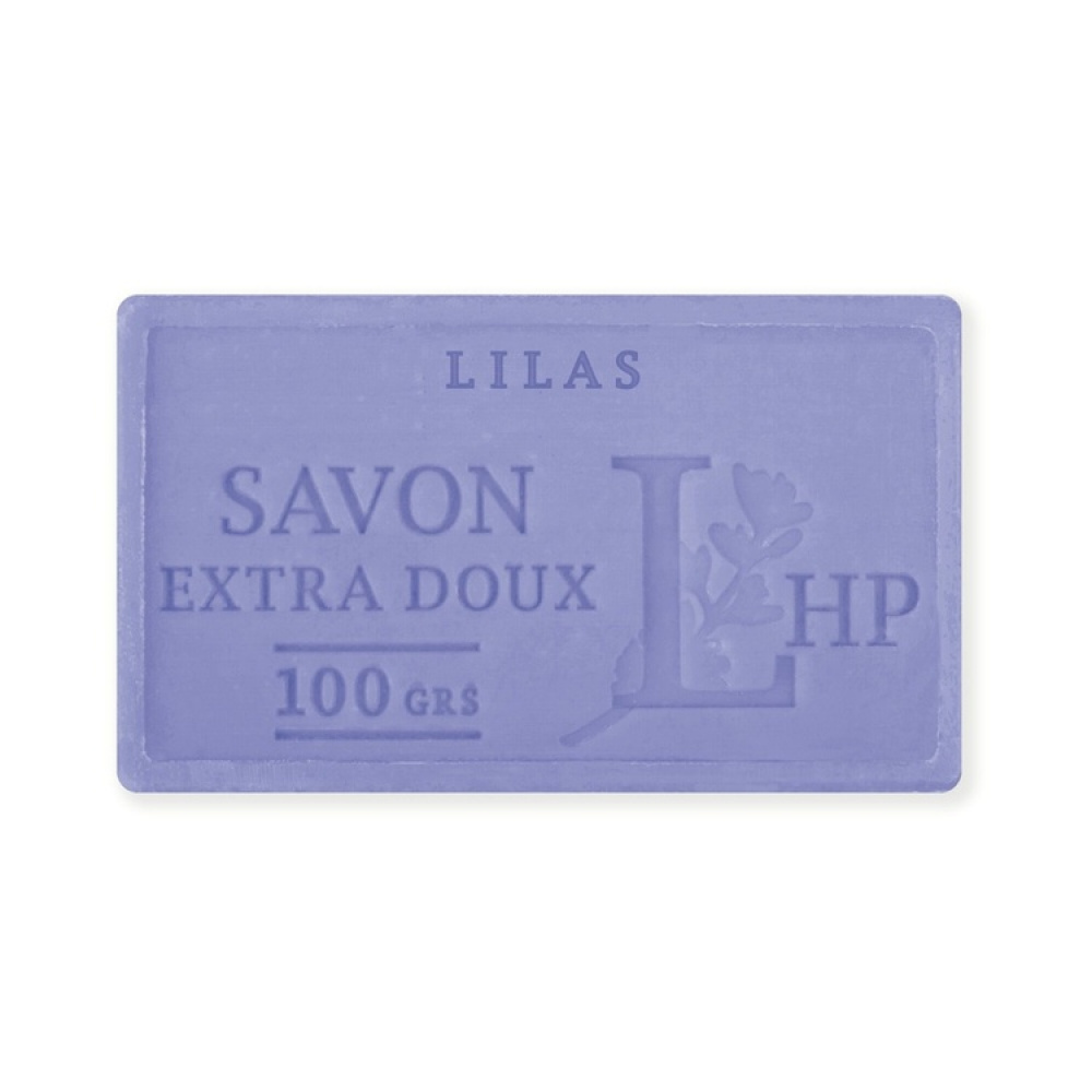 Soap with scent of Lily, 100 g, SAVON DE MARSEILLE LILAS, 8,5 x 5 x H 2,5 cm, Purple in the group at SmartaSaker.se (43035)