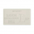 Soap with Lily of the valley scent, 100 g, SAVON DE MARSEILLE MUGUET, 8,5 x 5 x H 2,5 cm, White Soap with Lily of the valley scent, 100 g, SAVON DE MARSEILLE MUGUET, 8,5 x 5 x H 2,5 cm, White
