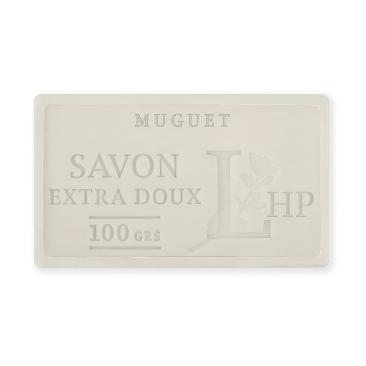Soap with Lily of the valley scent, 100 g, SAVON DE MARSEILLE MUGUET, 8,5 x 5 x H 2,5 cm, White in the group at SmartaSaker.se (43036)