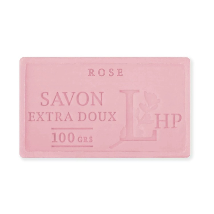 Soap with Rose scent, 100 g, SAVON DE MARSEILLE, 8,5 x 5 x H 2,5 cm, Soft Pink in the group at SmartaSaker.se (43040)