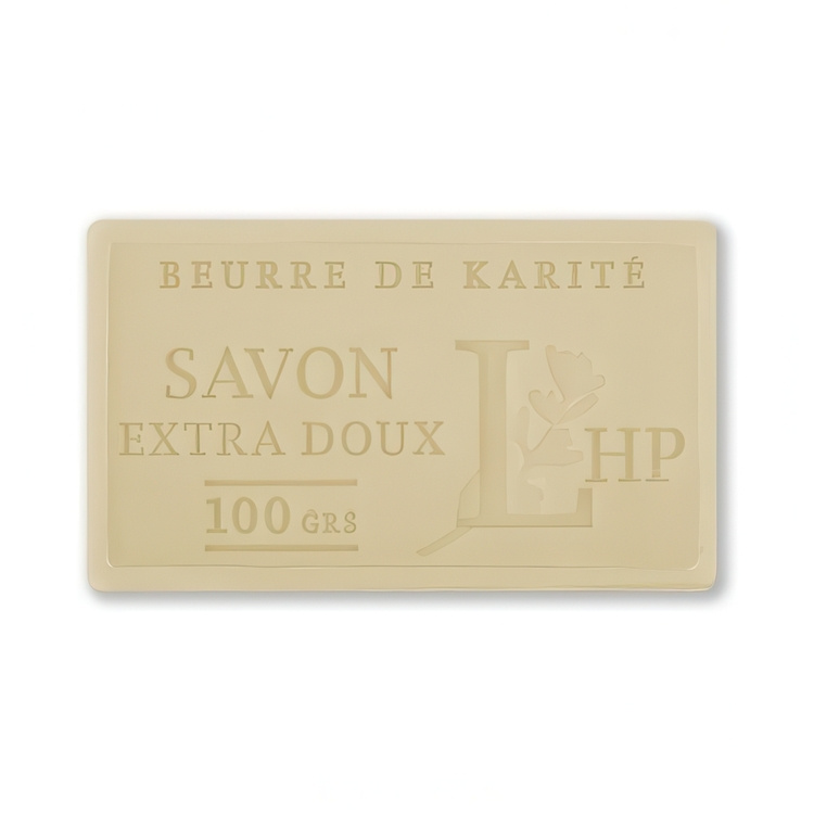 Soap with Shea Butter scent, 100 g, SAVON DE MARSEILLE KARITÉ, 8,5 x 5 x H 2,5 cm, Beige in the group at SmartaSaker.se (43041)