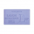 Soap with scent of Violet, 100 g, SAVON DE MARSEILLE VIOLETTE, 8,5 x 5 x H 2,5 cm, Purple Soap with scent of Violet, 100 g, SAVON DE MARSEILLE VIOLETTE, 8,5 x 5 x H 2,5 cm, Purple