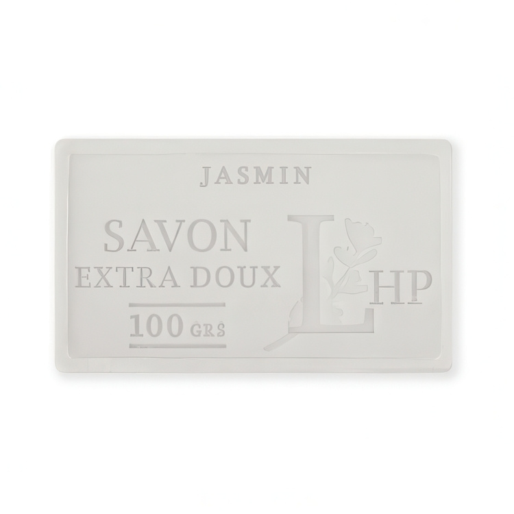 Soap scented with jasmine., 100 g, SAVON DE MARSEILLE JASMIN, 8,5 x 5 x H 2,5 cm, OffWhite in the group at SmartaSaker.se (43059)