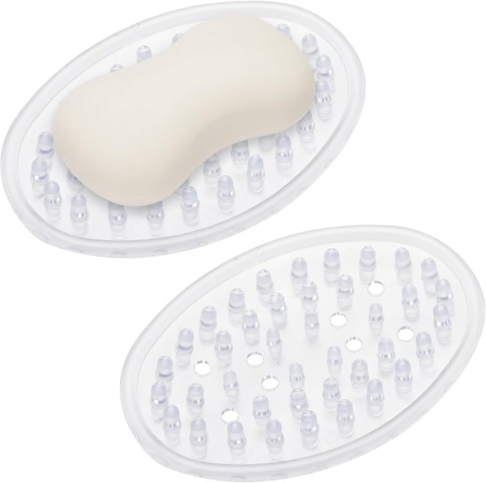 Soap tray, Self Draining, SOAP SAVER, Clear in the group Storage / Bathroom storage at SmartaSaker.se (43061)