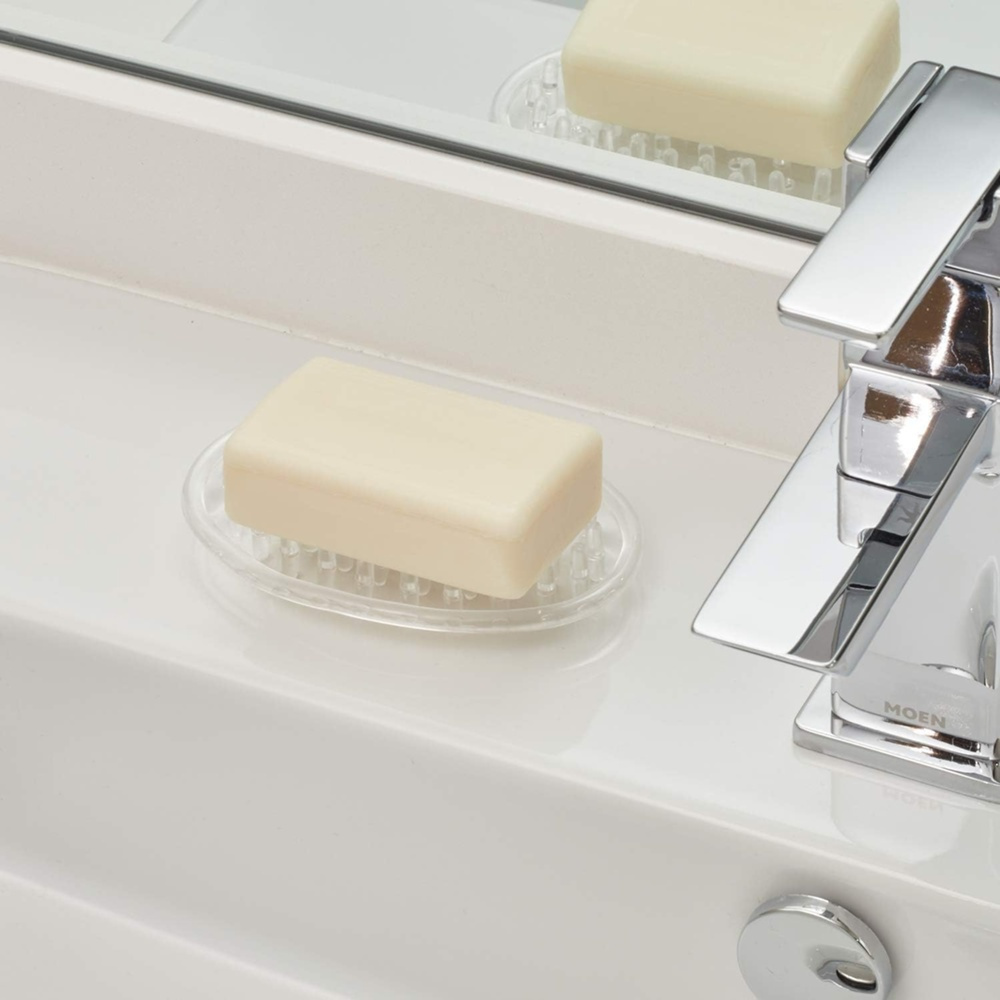 Soap tray, Self Draining, SOAP SAVER, Clear in the group Storage / Bathroom storage at SmartaSaker.se (43061)
