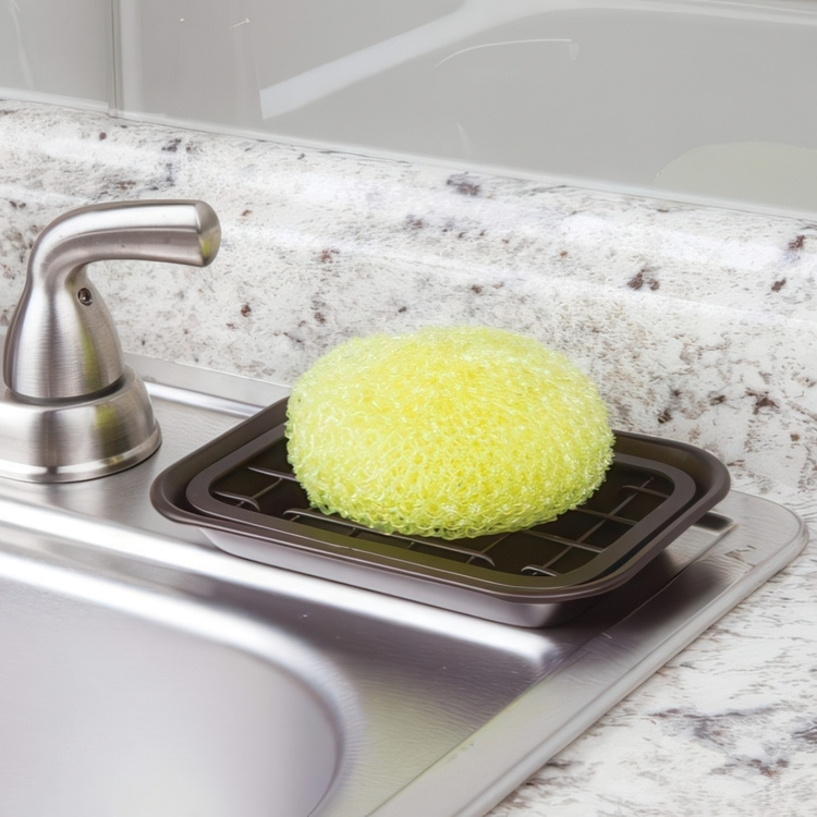 Soap cup, Self Draining, GIA SOAP DISH, 14,5 x 10 x H 2 cm, Matte black in the group Storage / Bathroom storage at SmartaSaker.se (43064)