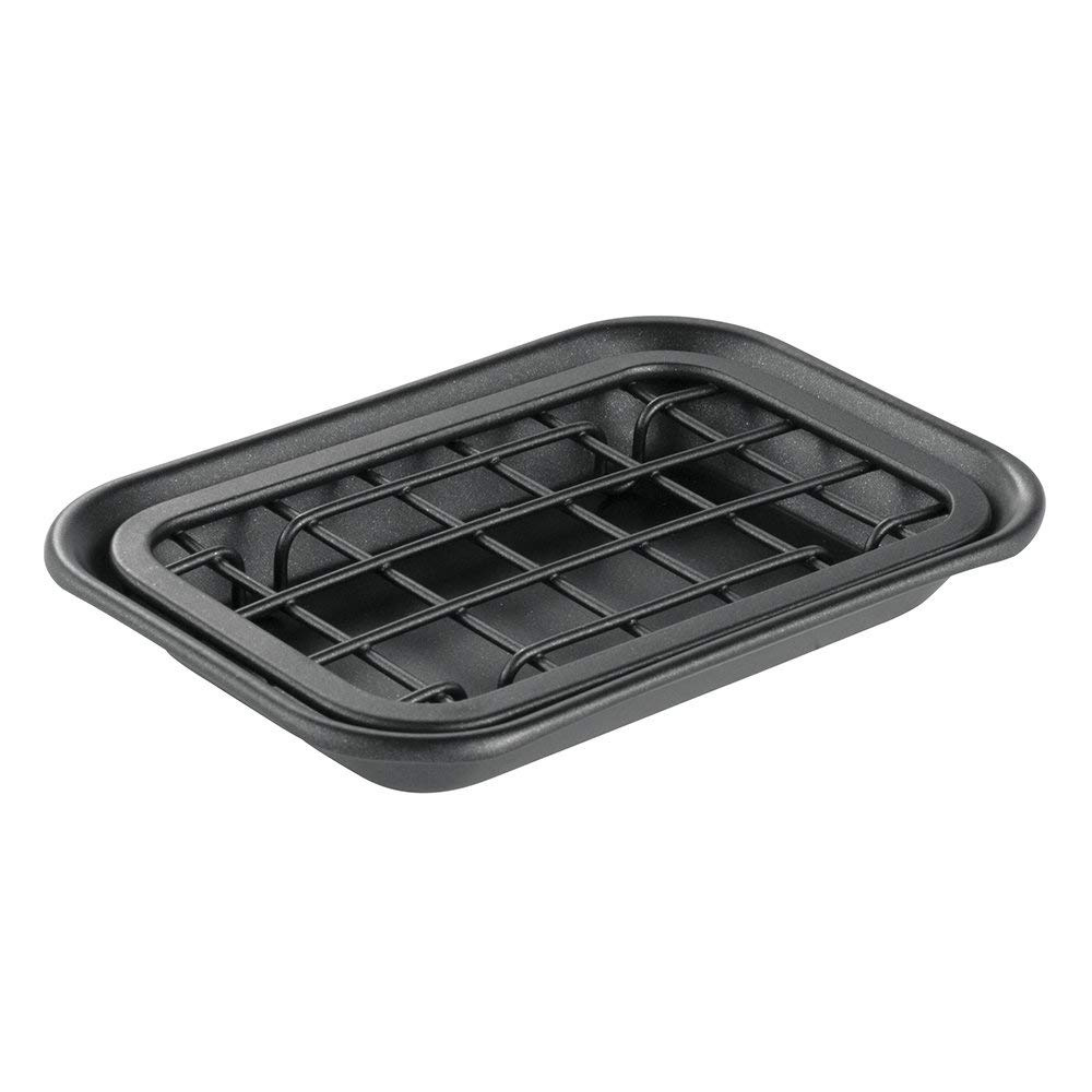 Soap cup, Self Draining, GIA SOAP DISH, 14,5 x 10 x H 2 cm, Matte black in the group Storage / Bathroom storage at SmartaSaker.se (43064)