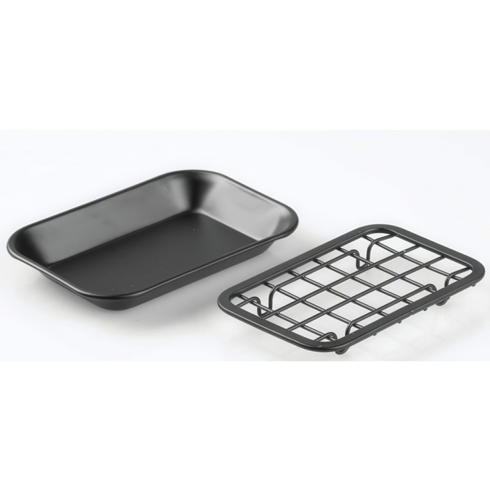 Soap cup, Self Draining, GIA SOAP DISH, 14,5 x 10 x H 2 cm, Matte black in the group Storage / Bathroom storage at SmartaSaker.se (43064)