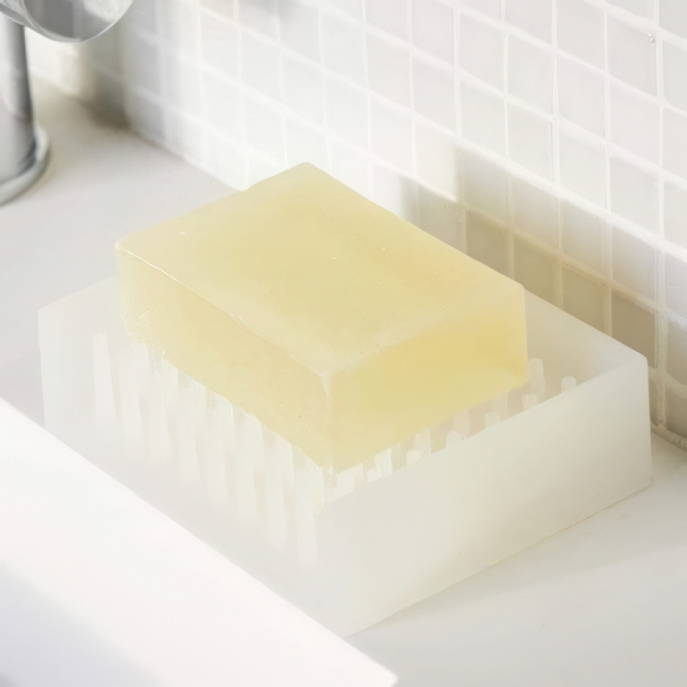 Soap tray, Self Draining, FLOAT, 8,5 x 11 x H 3 cm Yamazaki, White in the group Storage / Bathroom storage at SmartaSaker.se (43066)
