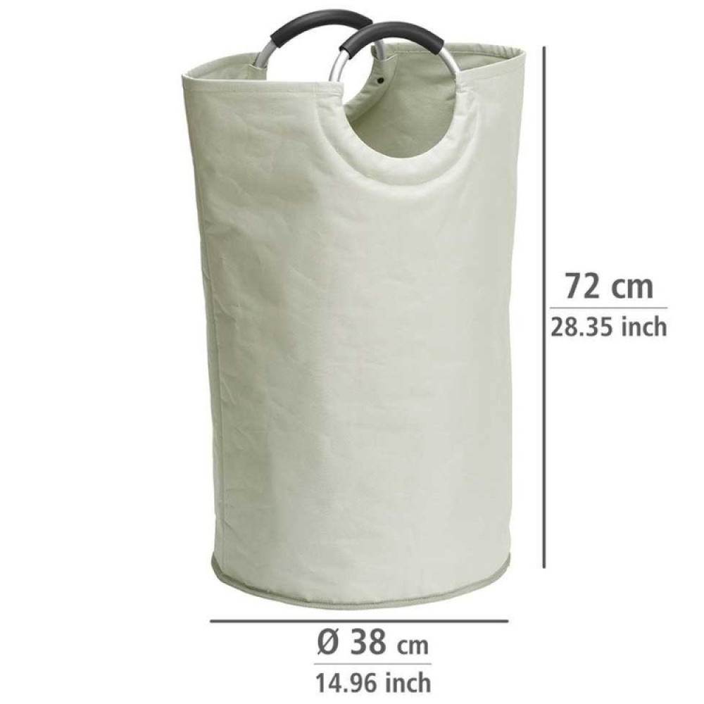 Laundry basket / Bag, 69 L, JUMBO, Ø 38 x H 72 cm, Off white in the group Storage / Laundry and care / Laundry baskets at SmartaSaker.se (43081)