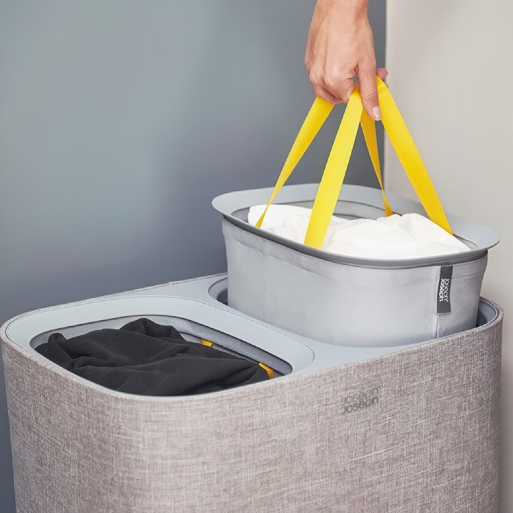 Laundry basket 2 parts, Removable bags, 90 L, JOSEPH JOSEPH DUO TOTA, 56 x 39,5 x H 71 cm in the group Storage / Laundry and care / Laundry baskets at SmartaSaker.se (43087)