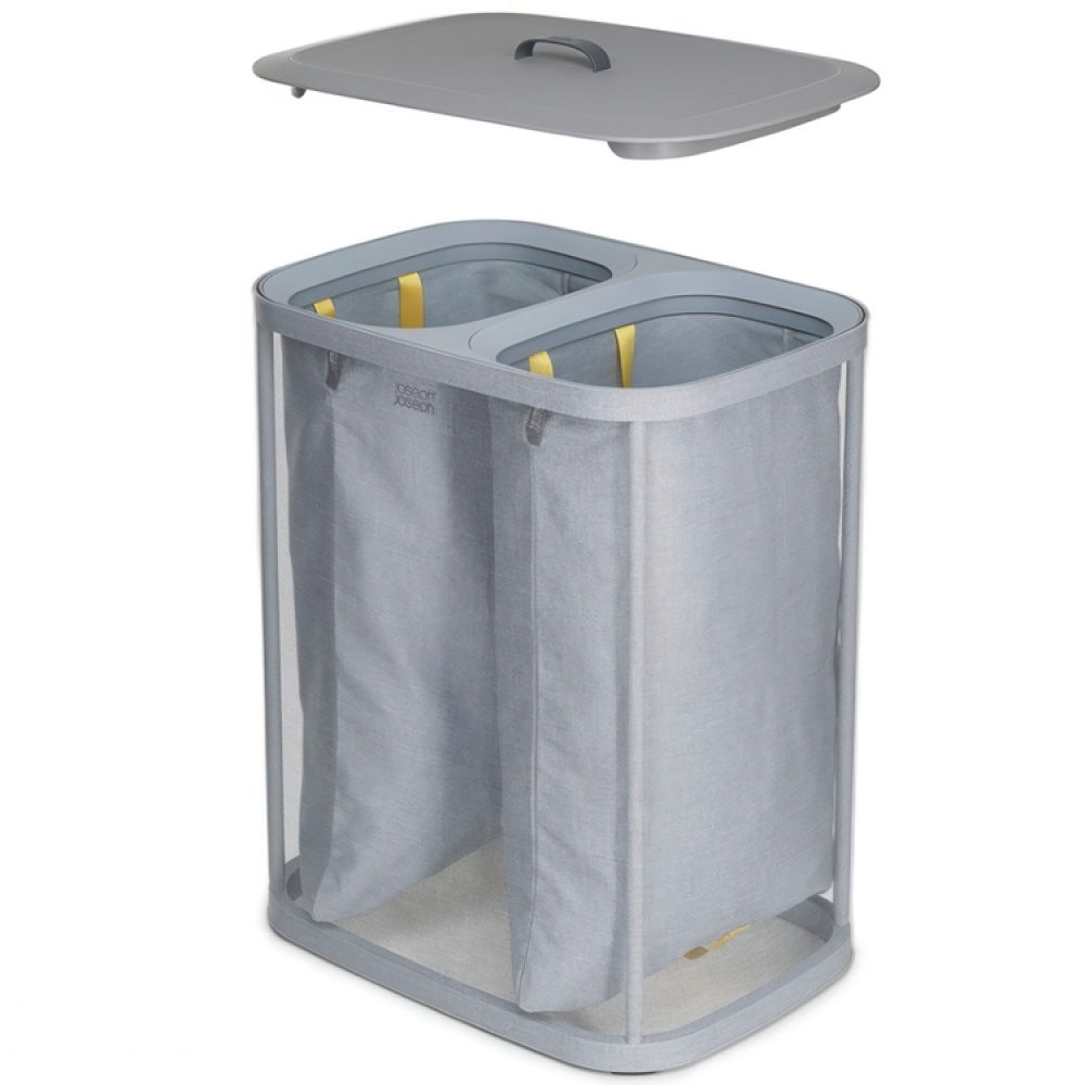 Laundry basket 2 parts, Removable bags, 90 L, JOSEPH JOSEPH DUO TOTA, 56 x 39,5 x H 71 cm in the group Storage / Laundry and care / Laundry baskets at SmartaSaker.se (43087)