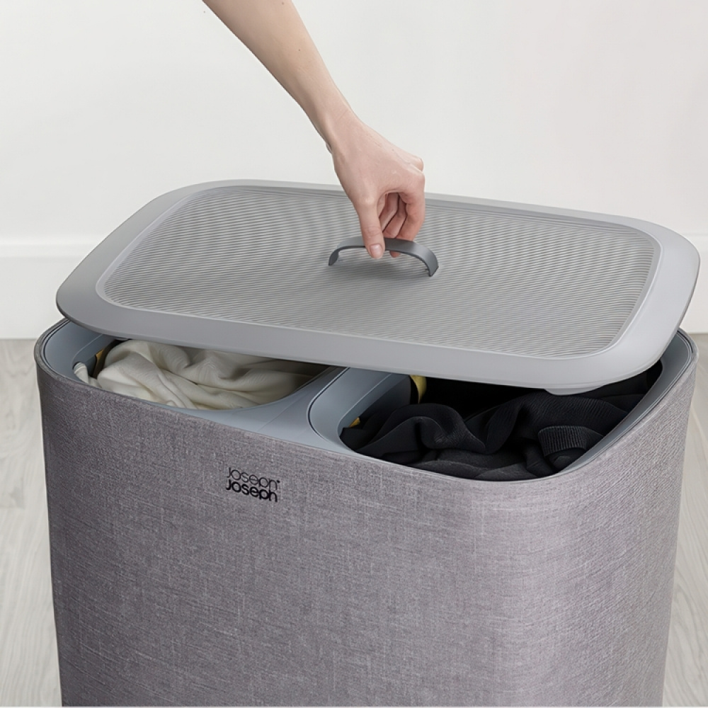 Laundry basket 2 parts, Removable bags, 90 L, JOSEPH JOSEPH DUO TOTA, 56 x 39,5 x H 71 cm in the group Storage / Laundry and care / Laundry baskets at SmartaSaker.se (43087)