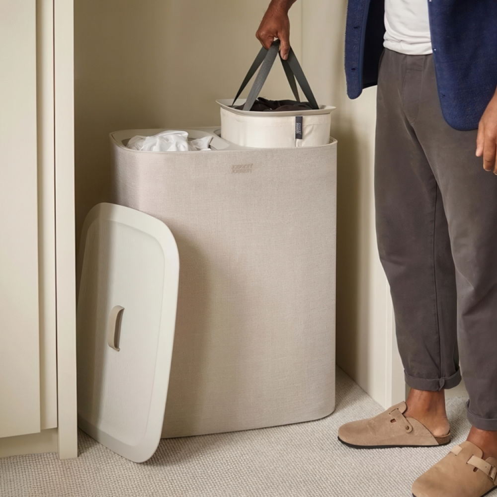 Laundry basket 2 parts, Removable bags, 90 L, JOSEPH JOSEPH DUO TOTA, 56 x 39,5 x H 71 cm in the group Storage / Laundry and care / Laundry baskets at SmartaSaker.se (43087)