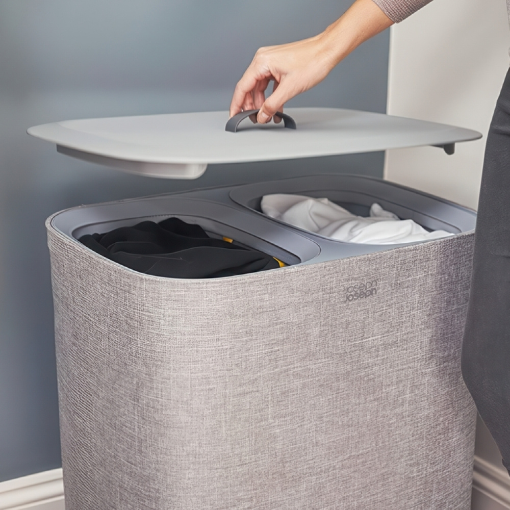 Laundry basket 2 parts, Removable bags, 90 L, JOSEPH JOSEPH DUO TOTA, 56 x 39,5 x H 71 cm in the group Storage / Laundry and care / Laundry baskets at SmartaSaker.se (43087)