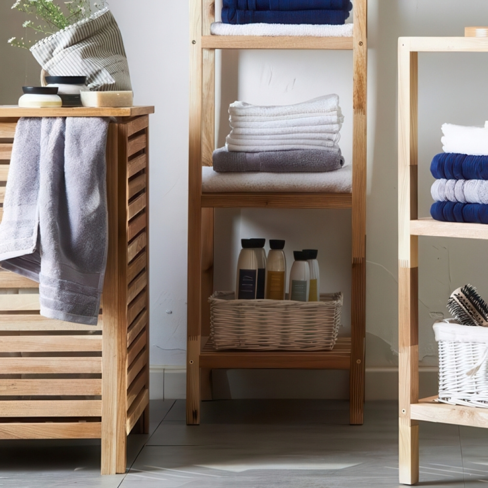 Laundry Basket in walnut, 57 L, NORWAY, 45 x 45 x H 65 cm, Brown in the group Storage / Laundry and care / Laundry baskets at SmartaSaker.se (43092)