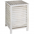 Laundry Basket in walnut, 65 L, NORWAY, 45 x 45 x H 65 cm, Natural white