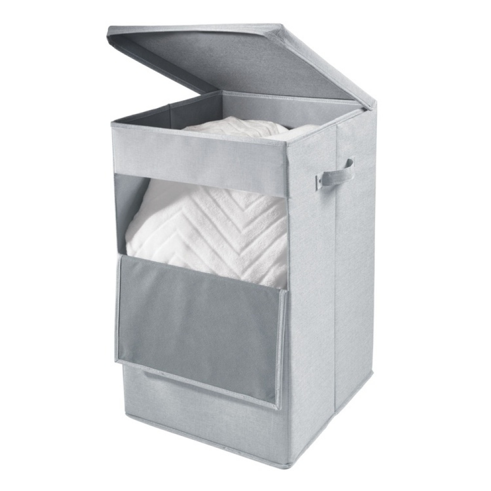 Laundry basket, collapsible, CODI HAMPER, 32 x 36 x H 60 cm, Grey in the group Storage / Laundry and care / Laundry baskets at SmartaSaker.se (43098)