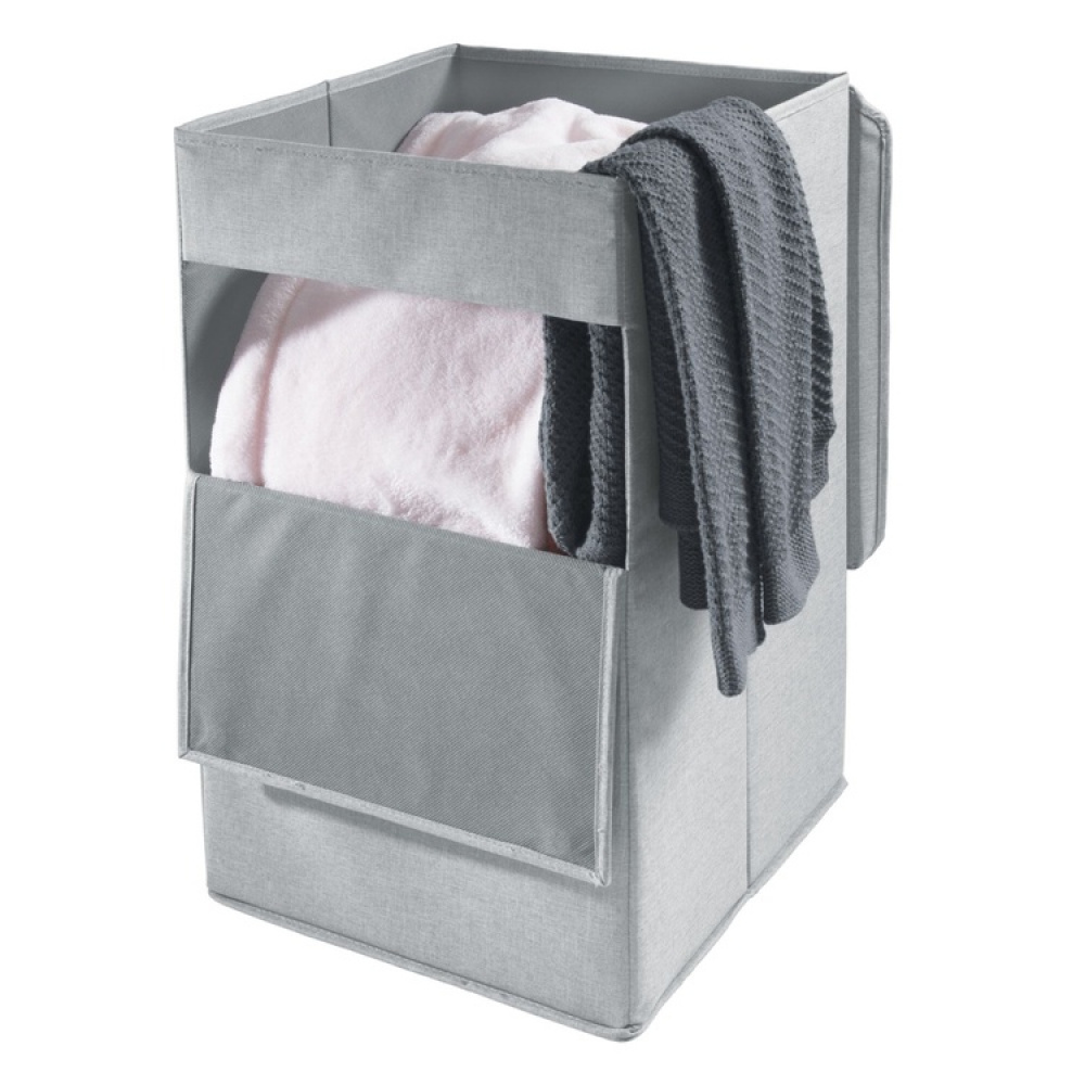 Laundry basket, collapsible, CODI HAMPER, 32 x 36 x H 60 cm, Grey in the group Storage / Laundry and care / Laundry baskets at SmartaSaker.se (43098)