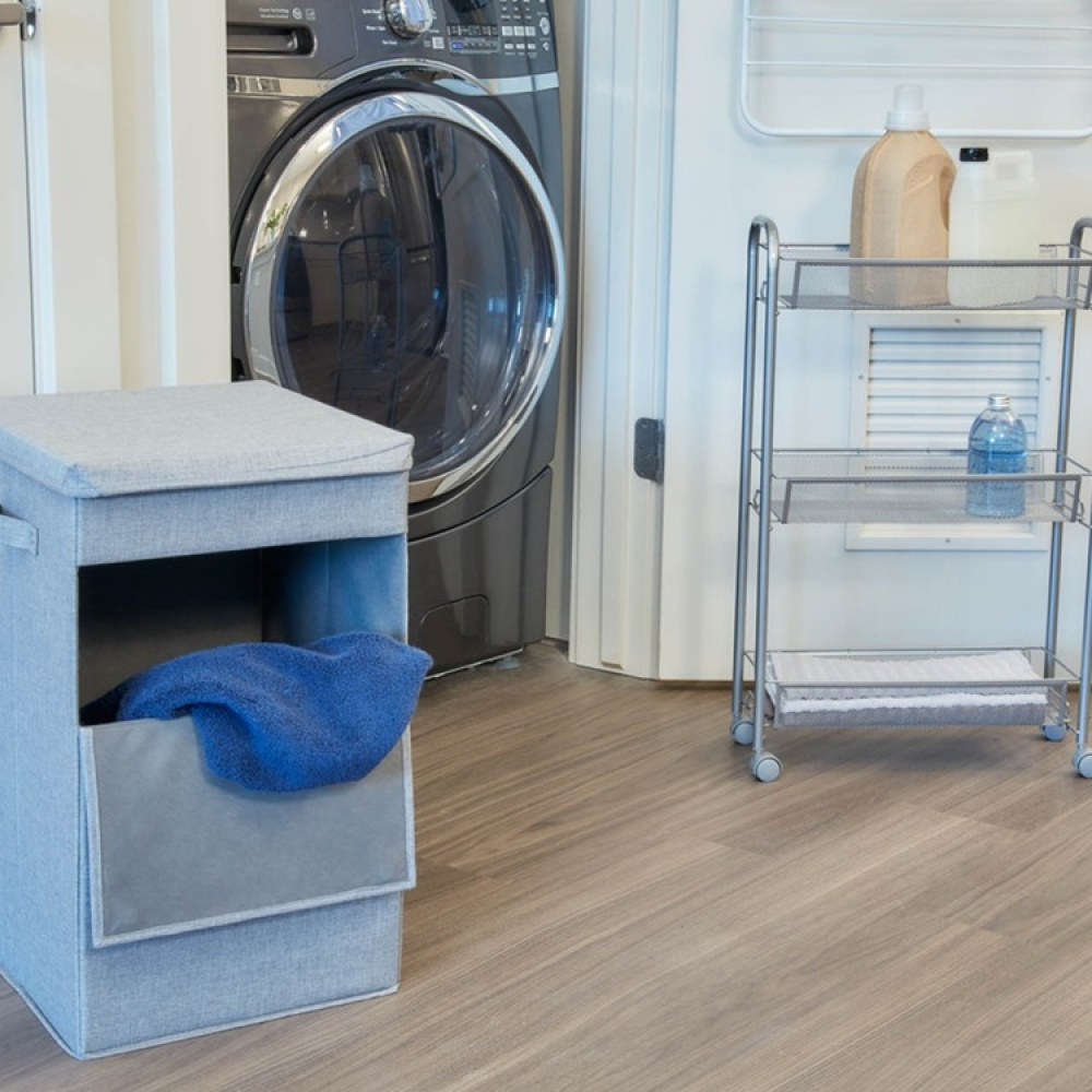 Laundry basket, collapsible, CODI HAMPER, 32 x 36 x H 60 cm, Grey in the group Storage / Laundry and care / Laundry baskets at SmartaSaker.se (43098)