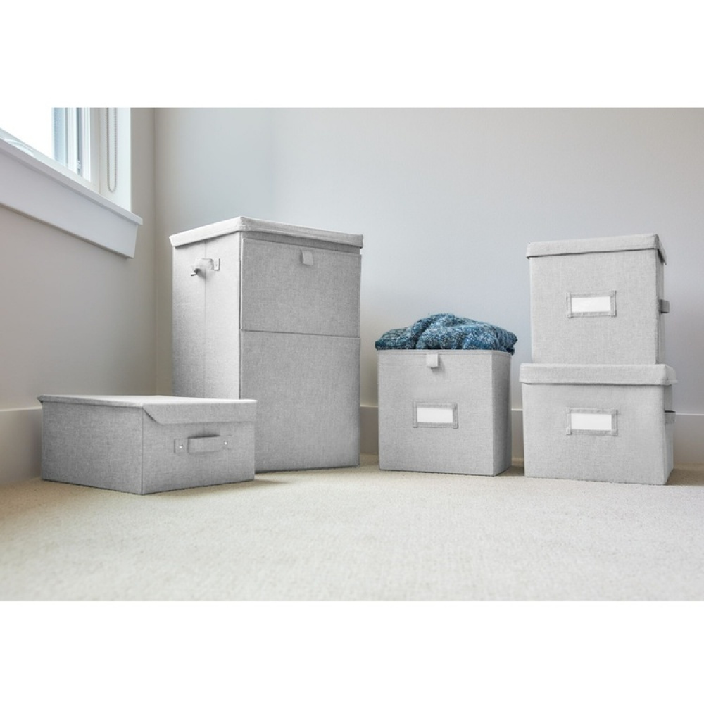 Laundry basket, collapsible, CODI HAMPER, 32 x 36 x H 60 cm, Grey in the group Storage / Laundry and care / Laundry baskets at SmartaSaker.se (43098)