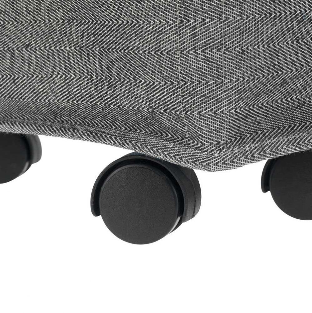 Laundry basket on wheels, Slim, CORNO PRIME, 18,5 x 40 x H 60 cm, Black / White in the group Storage / Laundry and care / Laundry baskets at SmartaSaker.se (43101)