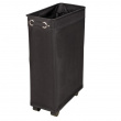 Laundry basket on wheels, Slim, CORNO PRIME, 18,5 x 40 x H 60 cm, Black  Laundry basket on wheels, Slim, CORNO PRIME, 18,5 x 40 x H 60 cm, Black