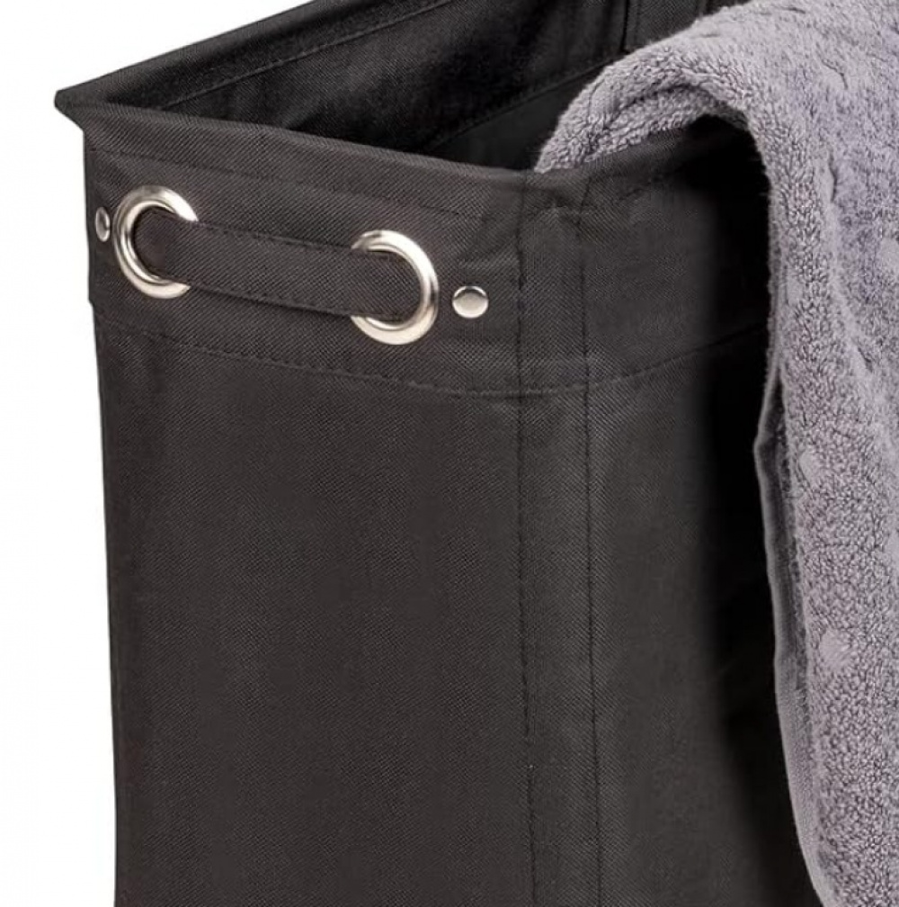 Laundry basket on wheels, Slim, CORNO PRIME, 18,5 x 40 x H 60 cm, Black in the group Storage / Laundry and care / Laundry baskets at SmartaSaker.se (43102)