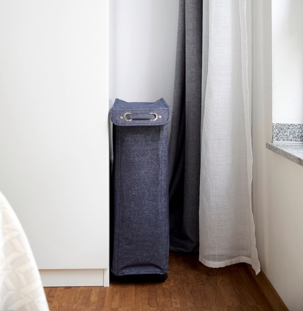 Laundry basket on wheels, Slim, CORNO PRIME, 18,5 x 40 x H 60 cm, Black in the group Storage / Laundry and care / Laundry baskets at SmartaSaker.se (43102)