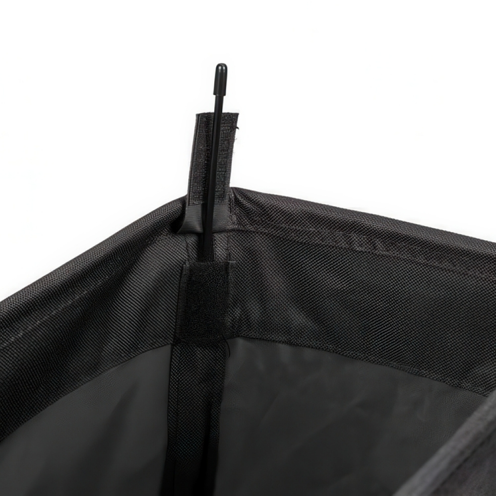 Laundry basket on wheels, Slim, CORNO PRIME, 18,5 x 40 x H 60 cm, Black in the group Storage / Laundry and care / Laundry baskets at SmartaSaker.se (43102)