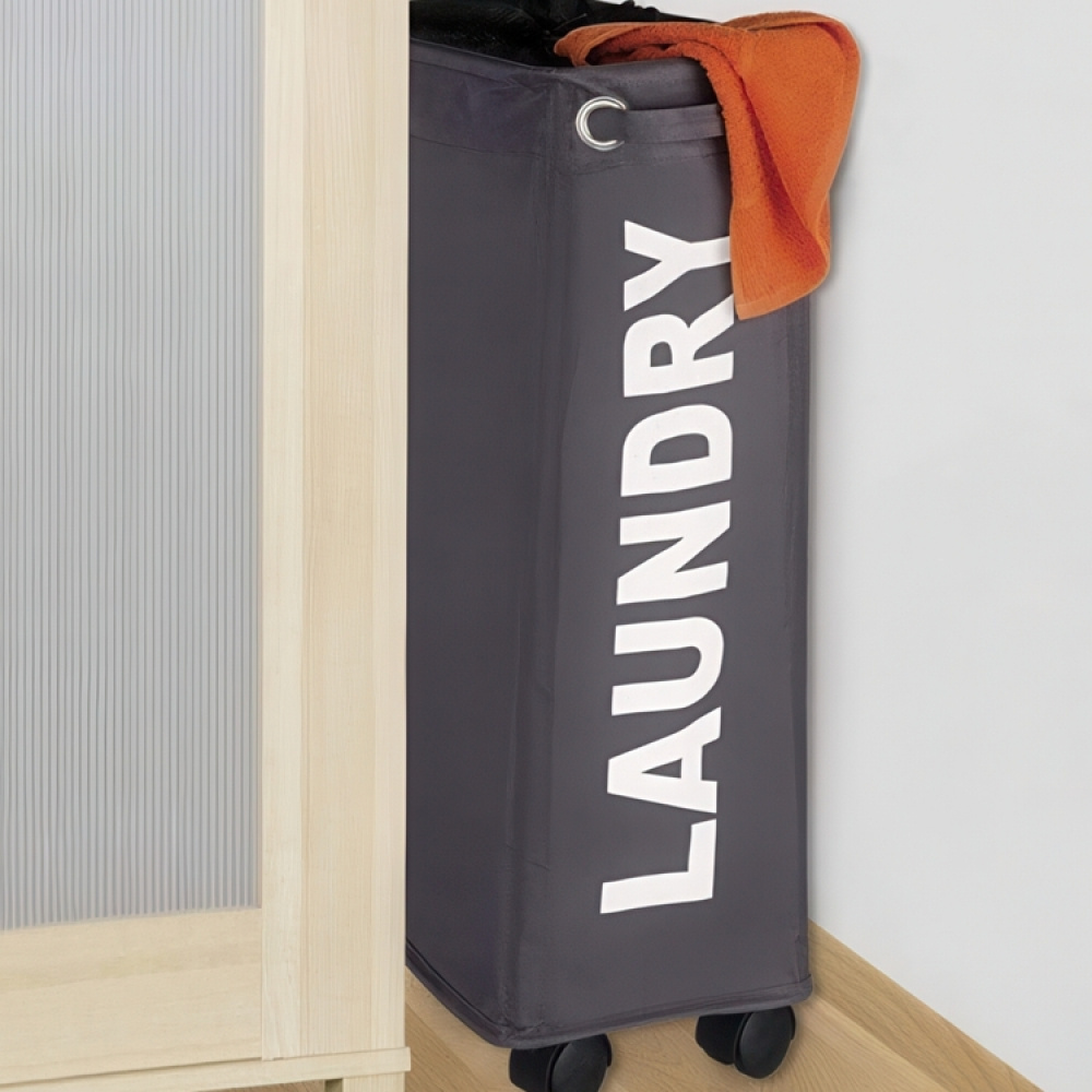 Laundry basket on wheels, Slim, LAUNDRY, 8,5 x 40 x H 60 cm in the group Storage / Laundry and care / Laundry baskets at SmartaSaker.se (43103)