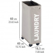 Laundry basket on wheels, Slim, LAUNDRY, 8,5 x 40 x H 60 cm