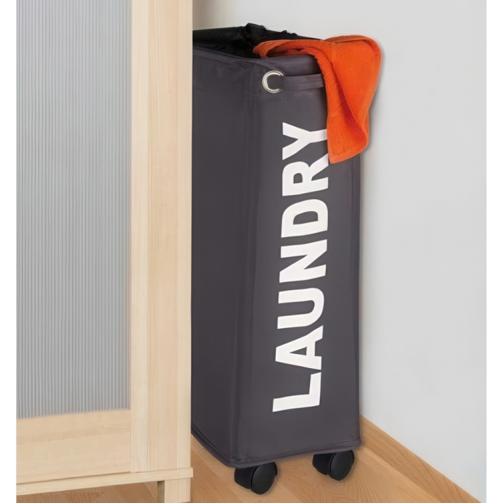 Laundry basket on wheels, Slim, LAUNDRY, 8,5 x 40 x H 60 cm in the group Storage / Laundry and care / Laundry baskets at SmartaSaker.se (43103)