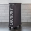 Laundry basket on wheels, Slim, LAUNDRY, 8,5 x 40 x H 60 cm