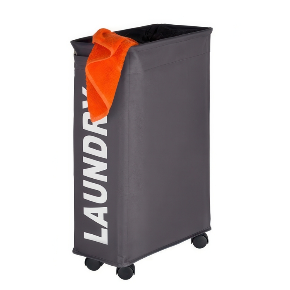 Laundry basket on wheels, Slim, LAUNDRY, 8,5 x 40 x H 60 cm in the group Storage / Laundry and care / Laundry baskets at SmartaSaker.se (43103)